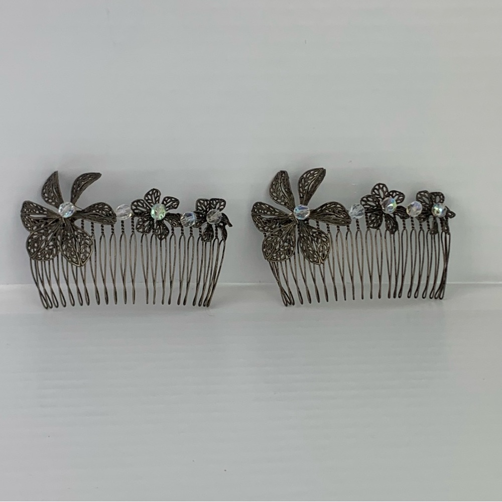 Deborah Rhodes Flower Metal Hair Comb
